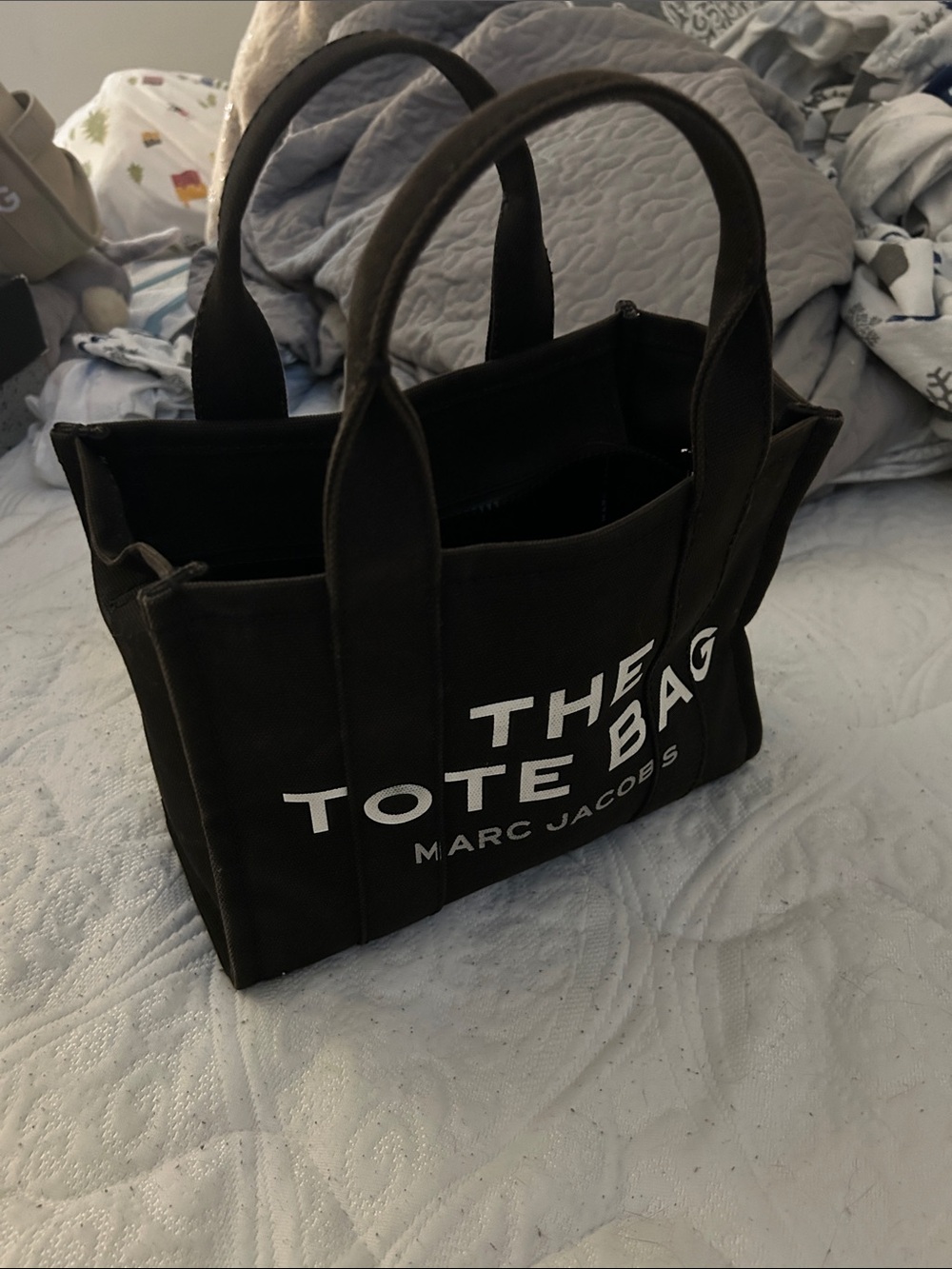 Marc Jacobs Black Canvas Logo Tote